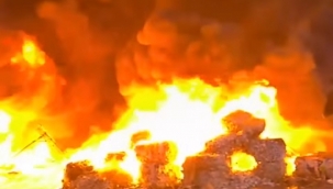 Eyyübiye'de yangın rüzgarın etkisiyle kısa sürede büyüdü