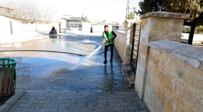 Harran'da Ramazan Öncesi Camilerde Temizlik Seferberliği 