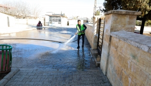 Harran'da Ramazan Öncesi Camilerde Temizlik Seferberliği 