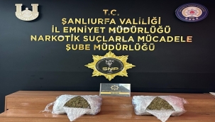 Şanlıurfa'da 9 kilo Skunk ele geçirildi