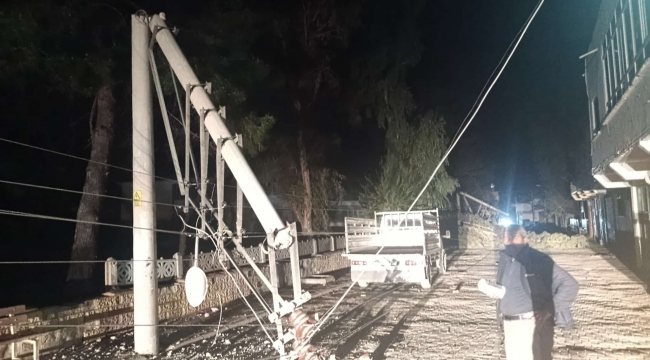 Birecik'te Fırtına: Ağaçlar Devrildi, Direkler Kırıldı