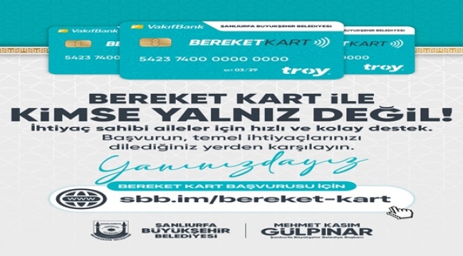Büyükşehir Belediyesi'nden Sosyal Yardımlar İçin Yenilikçi Adım: Bereket Kart