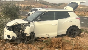 Halfeti yolunda kaza, 1 yaralı