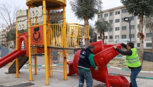 Haliliye Belediyesi, Parklardaki Bahar Hazırlıklarını Sürdürüyor