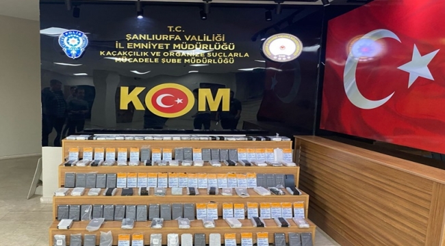 Şanlıurfa'da 4 milyon TL değerinde kaçak cep telefonu yakalandı!