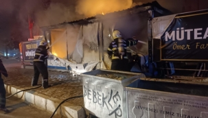 Şanlıurfa'da Bekçi Kulübesinde Yangın