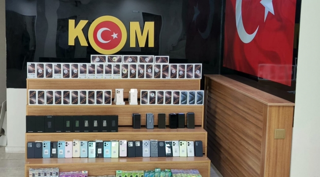Şanlıurfa'da kaçak cep telefonu operasyonu