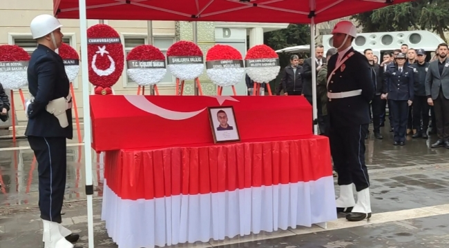 Şanlıurfa'da şehit polis memuru memleketine uğurlandı