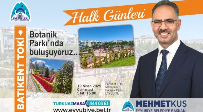 Eyyübiye Belediyesi Halk Günlerini Mahallelere Taşıyor