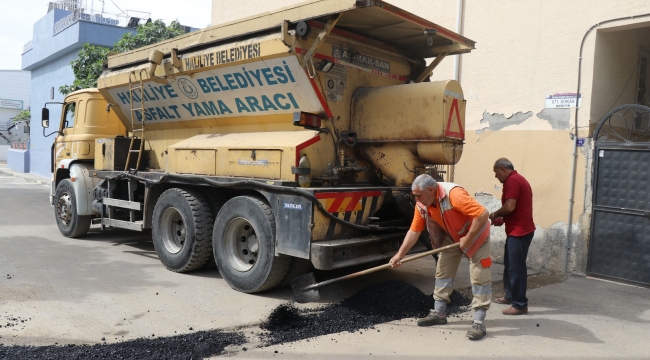 Haliliye Belediyesi'nden İmam Bakır Mahallesi'ne Sıcak Asfalt Çalışması