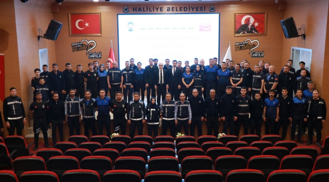 Haliliye Belediyesi Zabıta Personeline Mevzuat Eğitimi Verildi