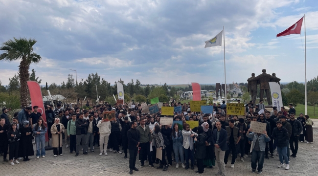 Harran Üniversitesi'nde "Sevda Özkaya" Protestosu
