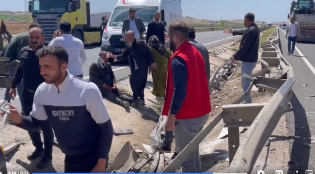 Şanlıurfa- Mardin yolunda kaza, 2'si ağır 4 yaralı