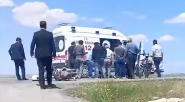 Suruç'ta Otomobil ile Motosiklet Çarpıştı 2 kişi yaralandı 