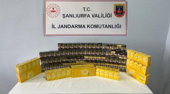 Viranşehir'de 2816 paket kaçak sigara ele geçirildi