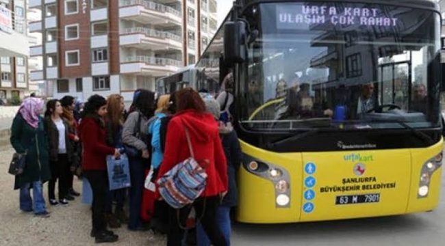 Şanlıurfa'da 19 Mayıs'ta ulaşım ücretsiz 