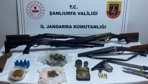Şanlıurfa'da Jandarmadan Silah ve Uyuşturucu Kaçakçılarına Darbe