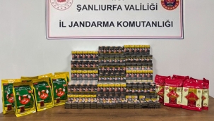 Şanlıurfa Jandarması Göz Açtırmıyor: Binlerce Paket Kaçak Ürün Ele Geçti