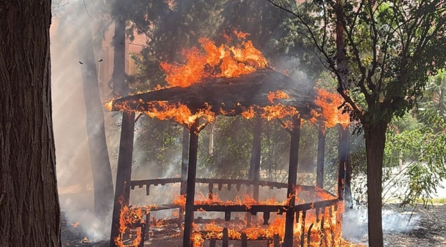 TOKİ'de korkutan yangın 