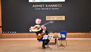 Ünlü Gitarist Ahmet Kanneci Harran Üniversitesi'nde Resital Verdi