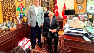 Başkan Özyavuz MHP Lideri Devlet Bahçeli'yi Ziyaret Etti