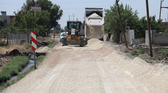 Büyükşehir, Eyyübiye'de Kırsal Mahalle Yollarını Yeniliyor