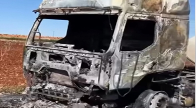 Şanlıurfa'da Hareket Halindeki Tır Yandı: Sürücü Ölümden Döndü!