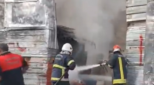 Şanlıurfa'da iş yerinde korkutan yangın!