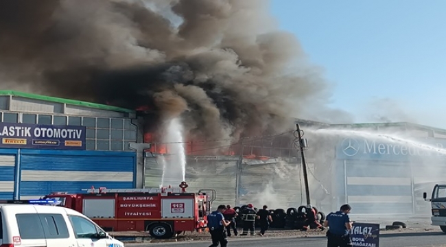 Şanlıurfa'da iş yerinde yangın paniği