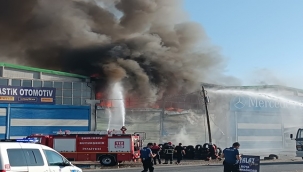 Şanlıurfa'da iş yerinde yangın paniği