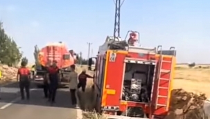 Şanlıurfa'da itfaiye aracı kaza yaptı