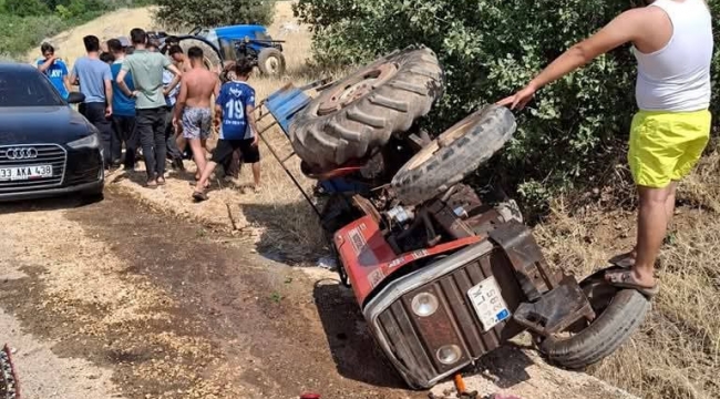 Şanlıurfa'da traktör devrildi, 3 yaralı