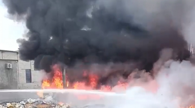 Şanlıurfa Eski Sanayi Sitesinde Korkutan Yangın