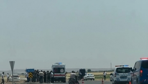 Suruç'ta otomobil ile motosiklet çarpıştı, 2 yaralı