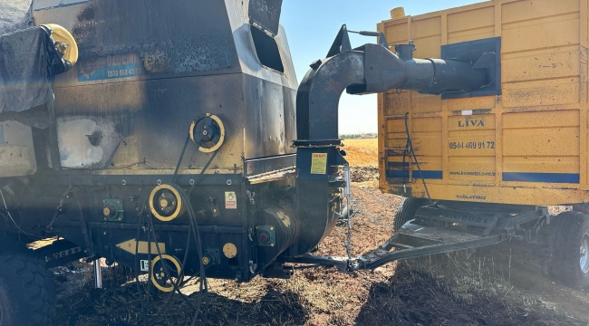 Viranşehir'de Biçerdöverde Yangın: Tarlaya da Sıçradı