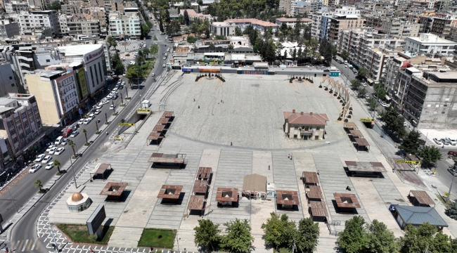 Büyükşehir Belediyesi'nden Topçu Ve Rabia Meydanları'na Estetik Dokunuş