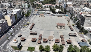 Büyükşehir Belediyesi'nden Topçu Ve Rabia Meydanları'na Estetik Dokunuş