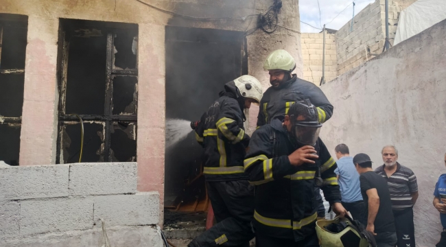Eyyübiye'de Korkutan Mesken Yangını