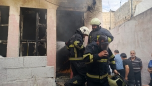 Eyyübiye'de Korkutan Mesken Yangını