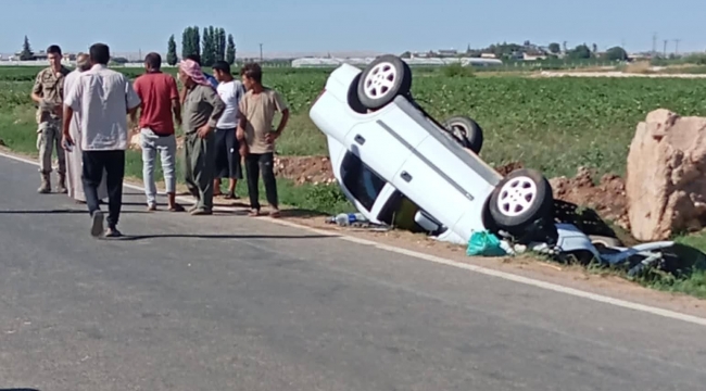 Eyyübiye'de  Otomobil Takla Attı, 1 Yaralı	