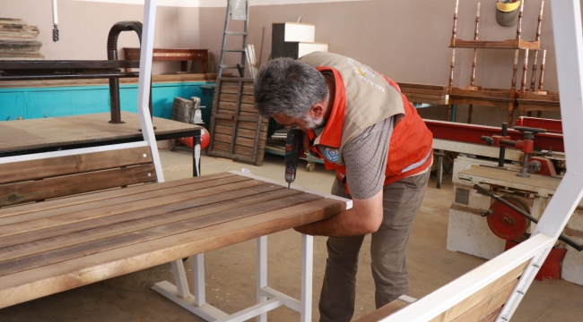 Haliliye'de parklar güzelleşiyor 