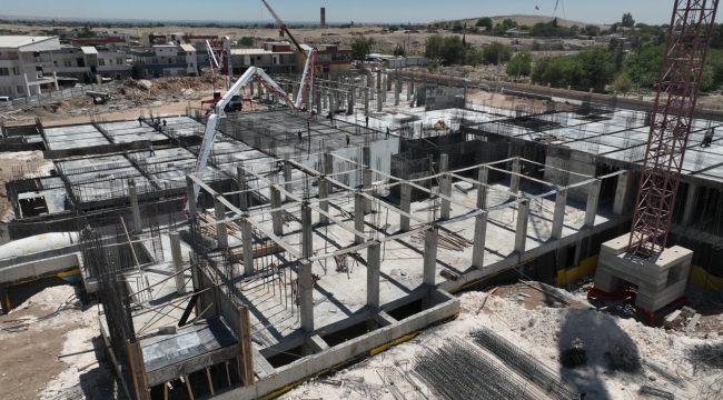 Harran Yeni Devlet Hastanesi'nde İnşaat Çalışmaları Hızla Devam Ediyor 