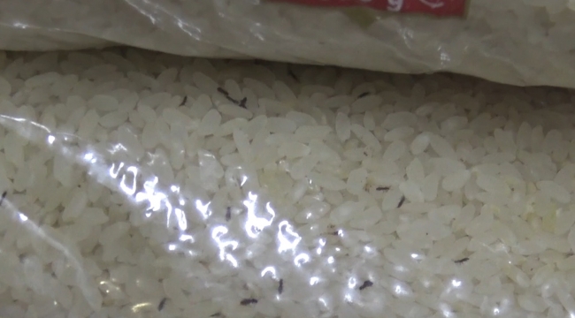 Şanlıurfa'da 2 ton kurtlanmış pirinç ele geçirildi 