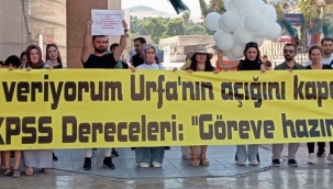 Şanlıurfa'da Atanamayan Öğretmenler Eylem yaptı