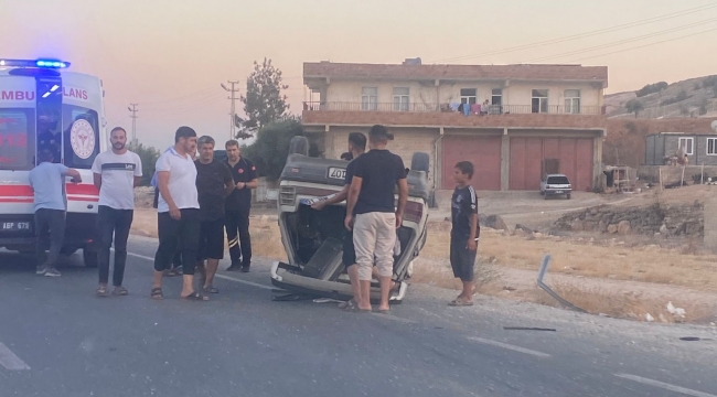 Şanlıurfa'da otomobil takla attı 
