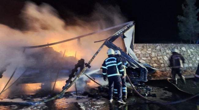 Şanlıurfa'da TIR alev alev yandı