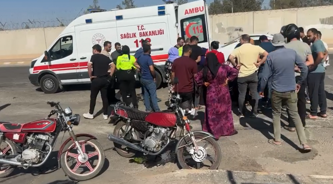 Taburcu Kavşağı'nda Kaza! Sürücü Yere Savruldu