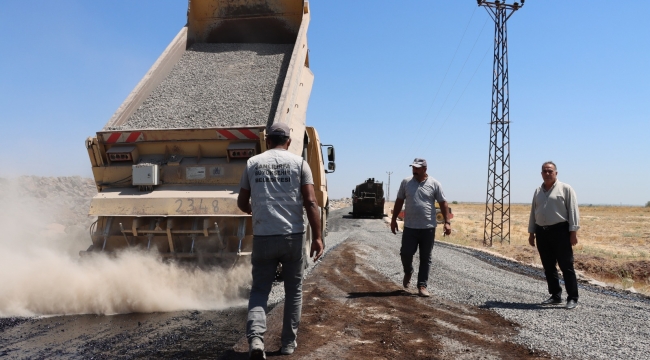 Viranşehir kırsalında 6 kilometrelik sathi asfalt 
