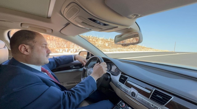 Başkan Gülpınar Direksiyona Geçti, Şehir Hastanesi Yolunda Kaliteyi Test Etti