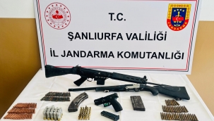 Bozova'da Silah Operasyonu: Piyade Tüfeği, Tabanca ve Cephane Yakalandı